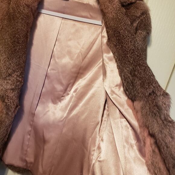 Y.a.r.n.s. vintage real fur cropped jacket coat women's size medium - Picture 6 of 10